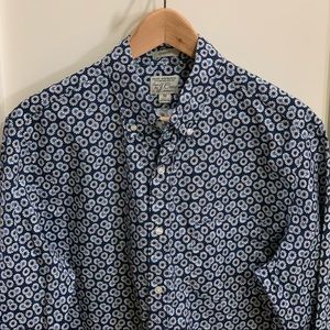 JCrew Floral Casual Shirt, blue